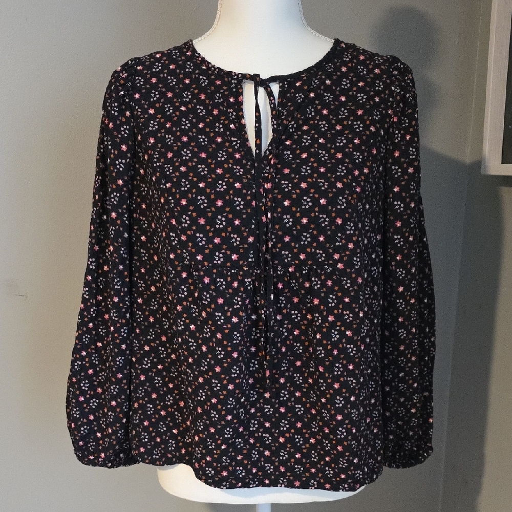 Universal Thread Relaxed Tie Front Blouse Size Medium
